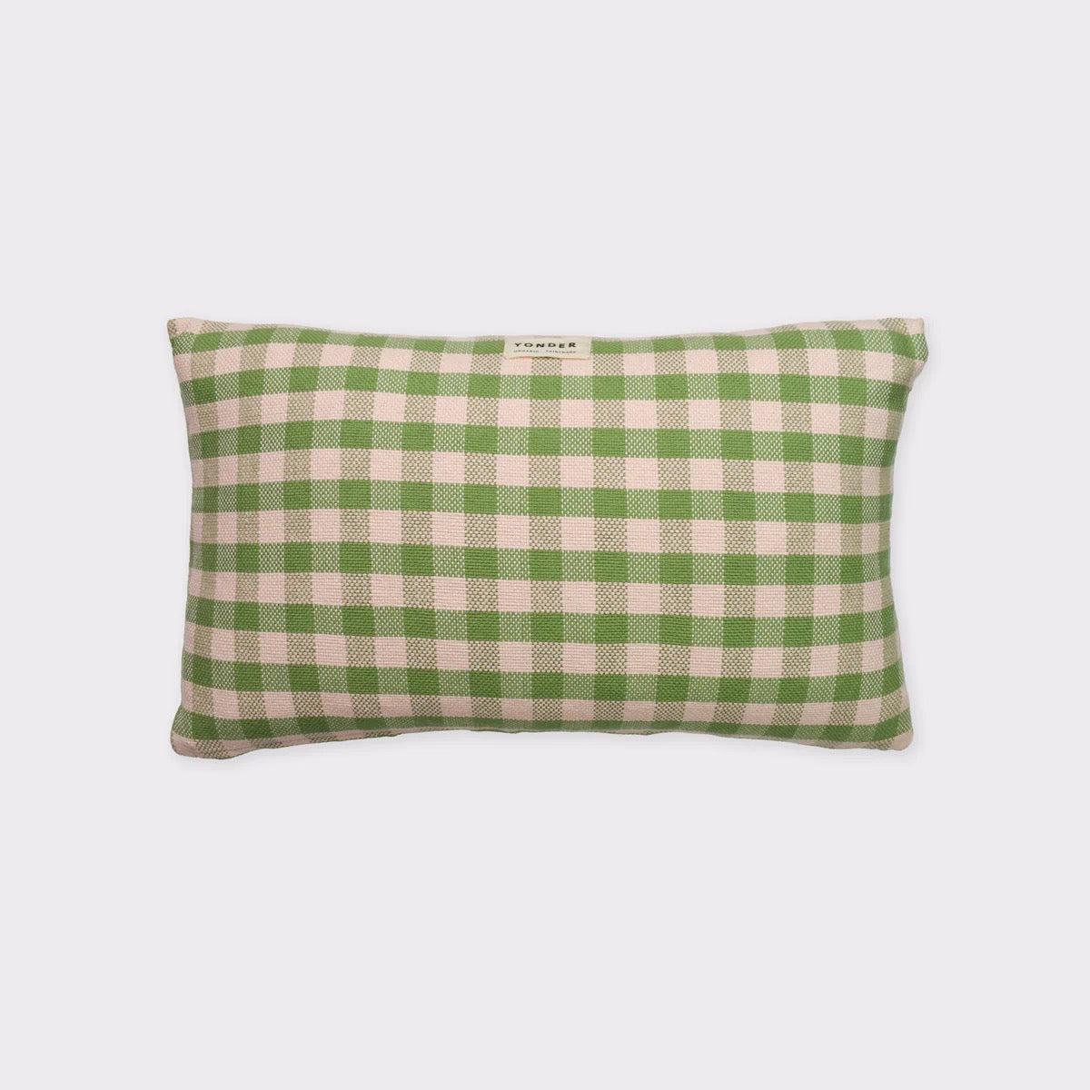 Organic Cotton Woven Cushion - Sage