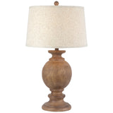 Clarion Table Lamp With Edged Linen Shade