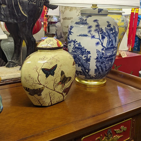 Butterfly and Blossom Pot