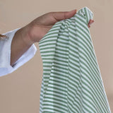 Striped Napkin Pink or Moss Green (pack of 4)