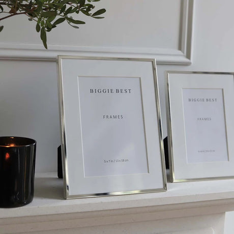 THIN BORDER SILVER FRAME - 2 sizes