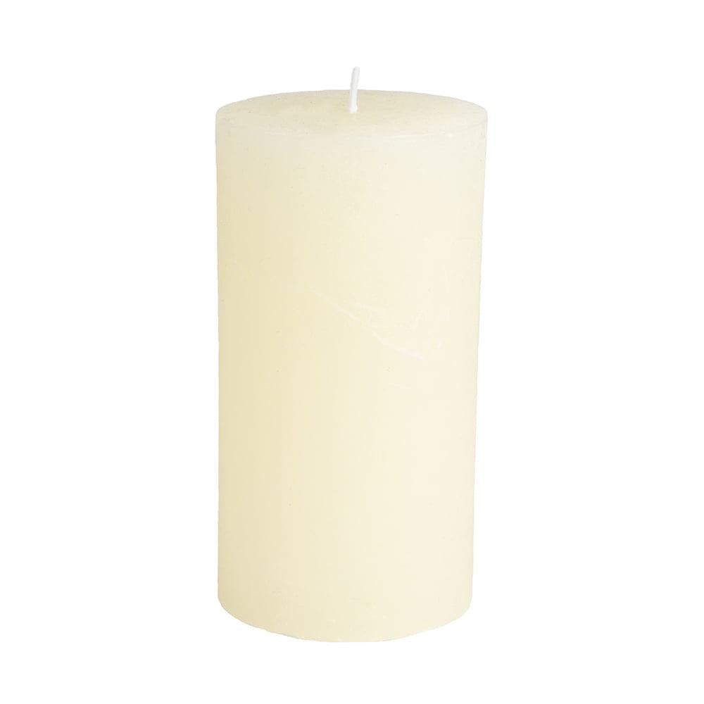 Rustic Pillar Candle IVORY  - 3 sizes