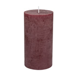 Rustic Pillar Candle Plum - 3 sizes
