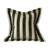 Orla Olive Green Stripe Cushion - 2 sizes