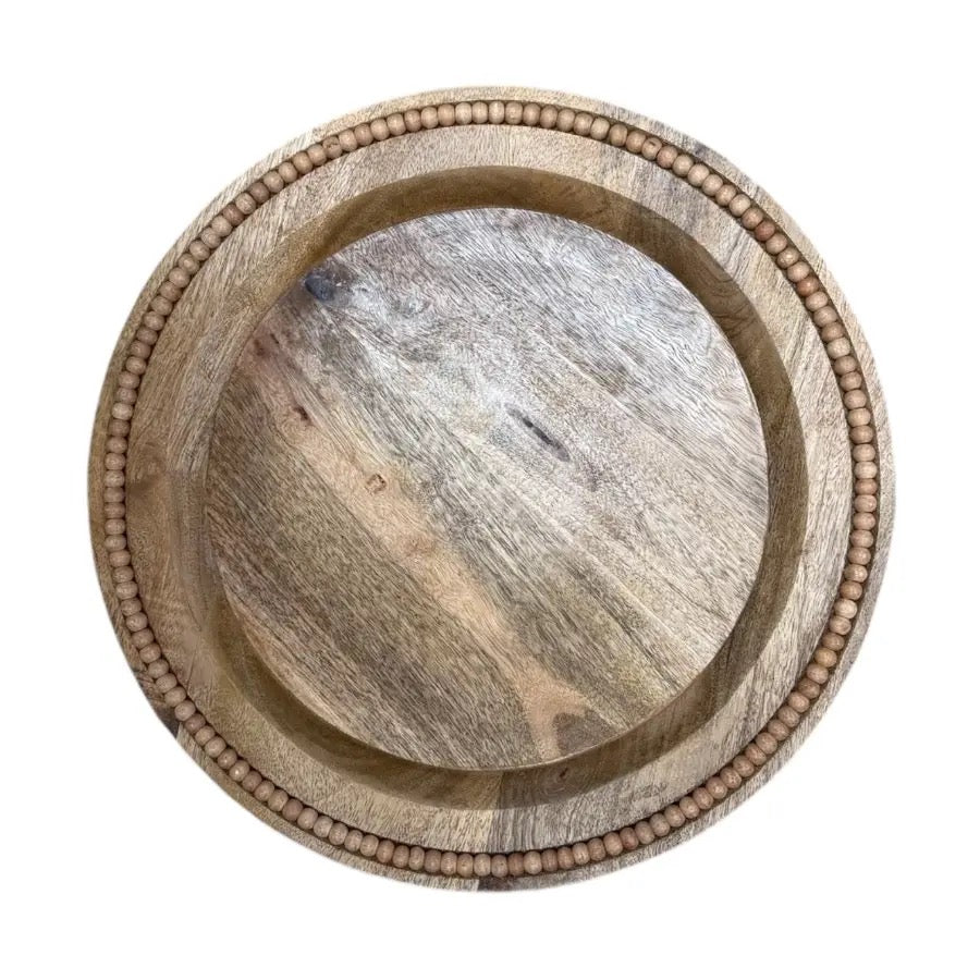Round Wooden Plate, 3 Sizes