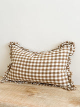 Hallie Brown Gingham Cushion - 2 sizes