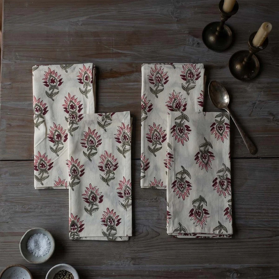 SUMMER DITSY BLOCK PRINTED TBL CLOTH/NAPKINS