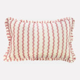 Cotton Quilted Frill Cushion | Ripple | Ice Cream | 3 Sizes