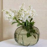 Hammered Glass Vase Green - 2 sizes