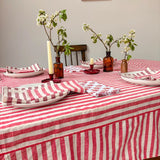 WOVEN POPPY STRIPE TABLECLOTH – 100% Cotton | 150 x 280 cm
