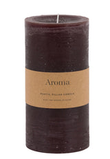 Pillar Candle Rustic - Espresso - 2 sizes
