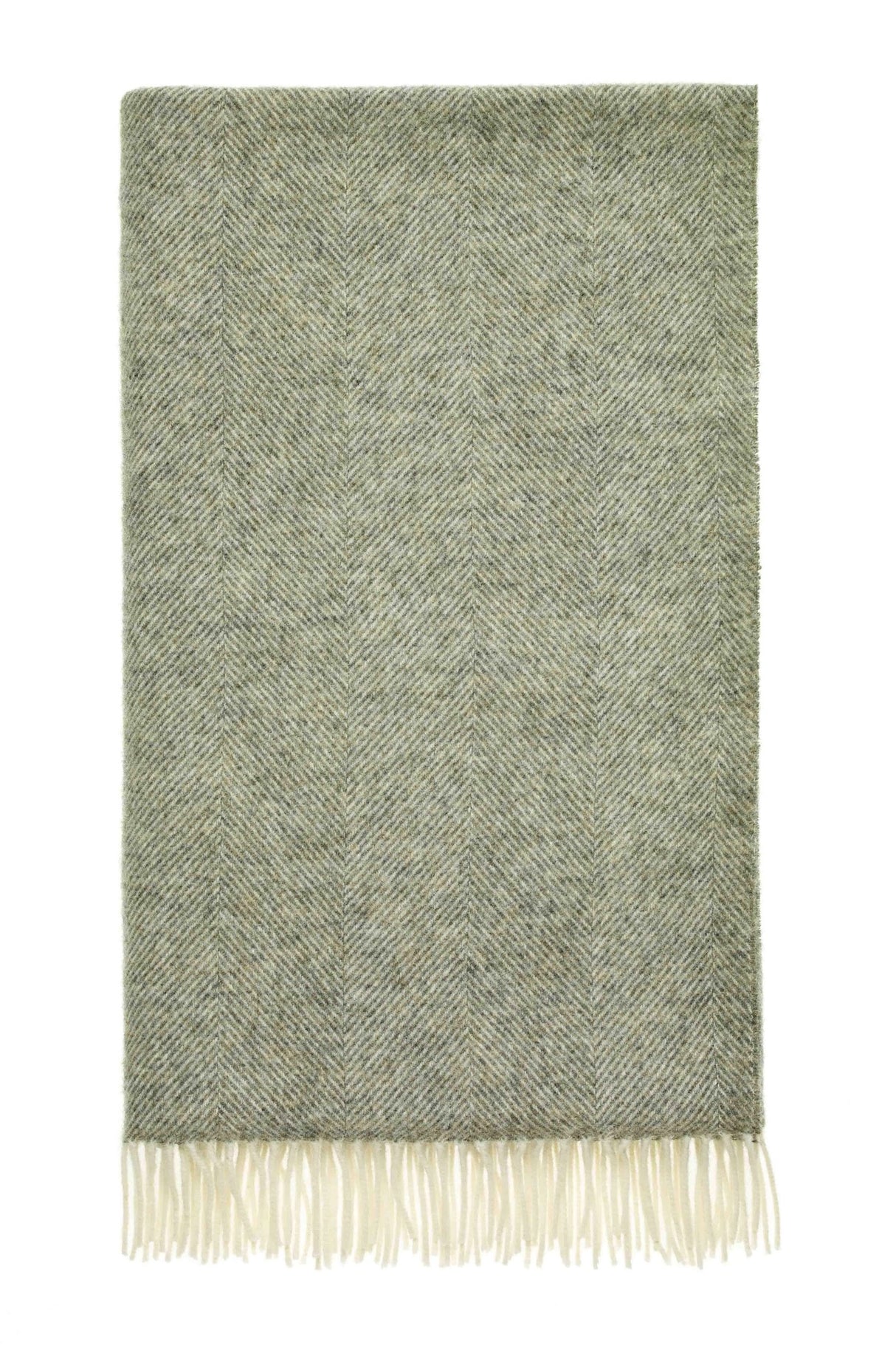 Herringbone Pure Wool Throw - 4 COLOURS