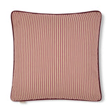 Lincoln Long Oblong Cushion | Ticking Stripe | Rustic Claret|2 Sizes