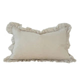 Hallie Cream Ruffle Cushion - 2 sizes