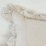 Hallie Cream Ruffle Cushion - 2 sizes