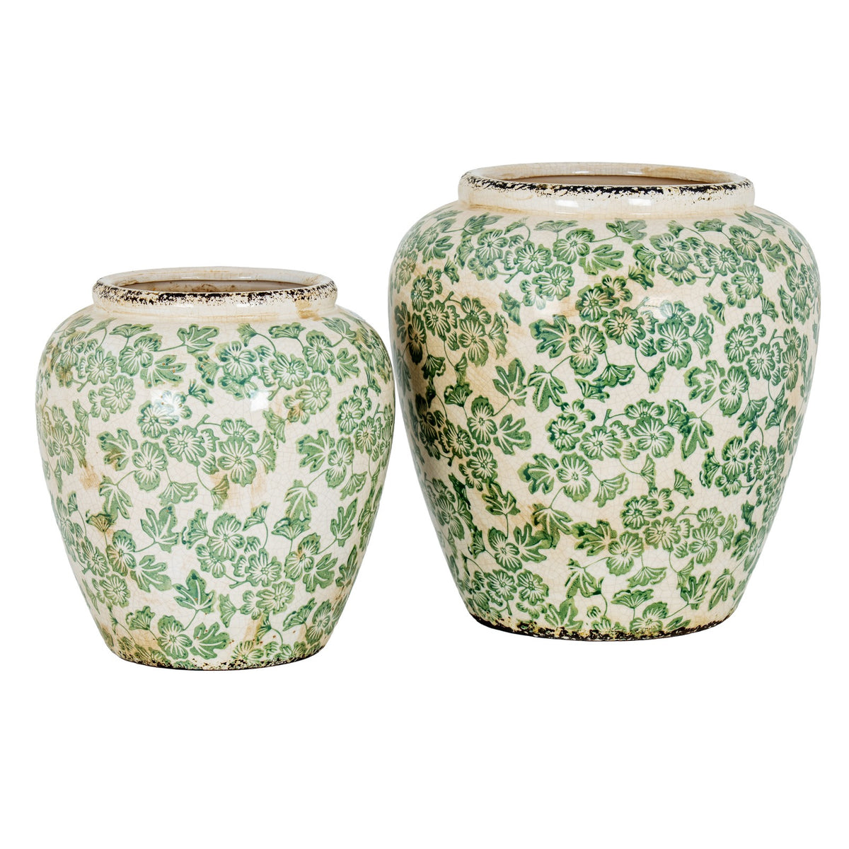 Green Clover Olpe Vase - 2 sizes