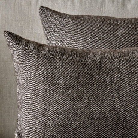 NKUKU - Dilli Wool Cushion Cover - Dark Brown - 2 Sizes