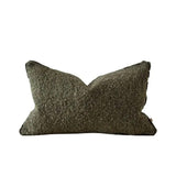 Sofia Olive Green Boucle Cushion - 3 sizes