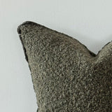 Sofia Olive Green Boucle Cushion - 3 sizes