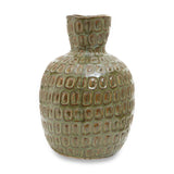 Yana Large Green Textured Ceramic Vase