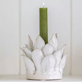 Candle Holder Petals White - 2 Sizes