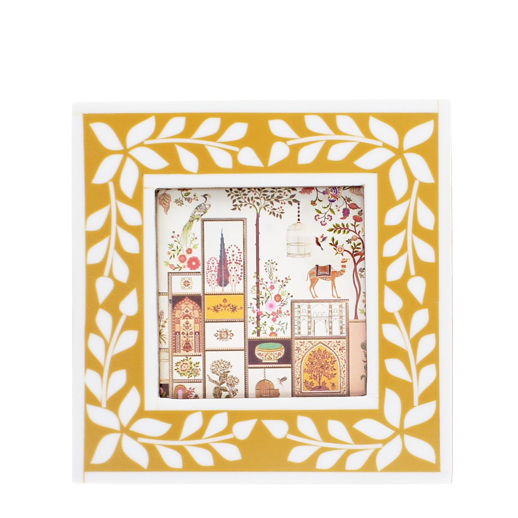 Square resin picture frame (9cm x 9cm) - 4 Colours