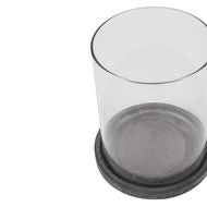 Amalfi Grey Hurricane Lantern - 2 Sizes