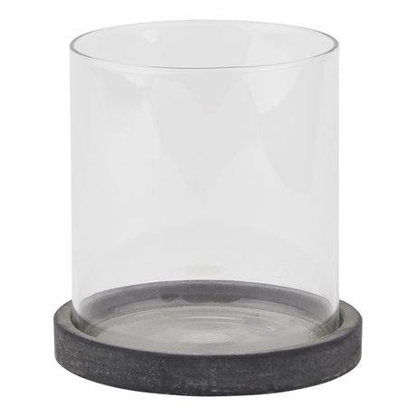 Amalfi Grey Hurricane Lantern - 2 Sizes