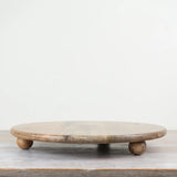 Wooden Candle Plate Holder, 2 Sizes