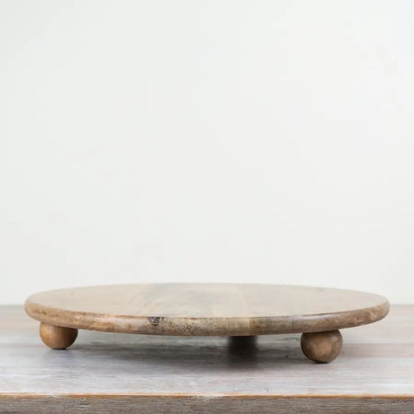 Wooden Candle Plate Holder, 2 Sizes