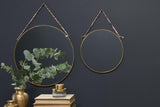 Kiko Round Mirror - Brass