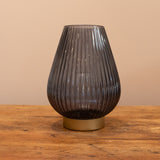 TAJERA grey and gold battery lamp 28cm
