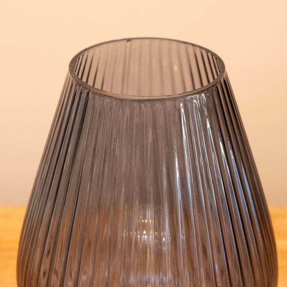 TAJERA grey and gold battery lamp 28cm