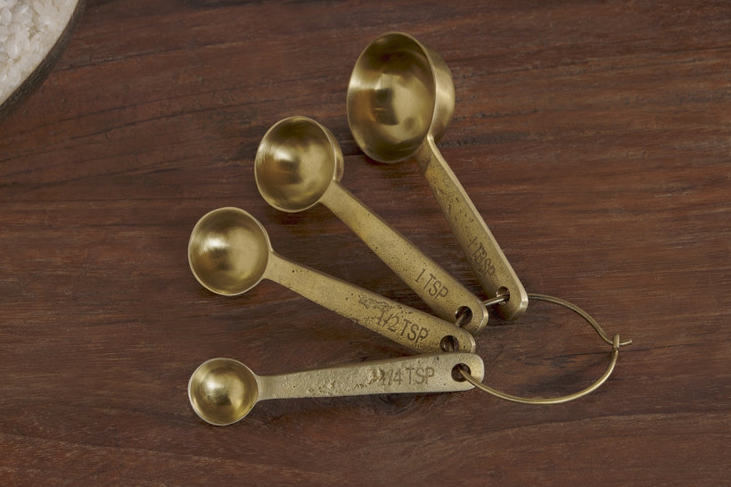 NKUKU Mane Measuring Spoons - Brushed Gold