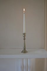 Antique Silver Hammered Silver Candlestick - 2 sizes  (in Cotton Bag)
