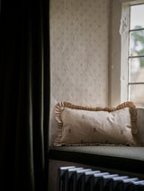 Sprig Block Print Cushion - Brick