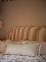 Striped Bolster Cushion with Frill - 90cm
