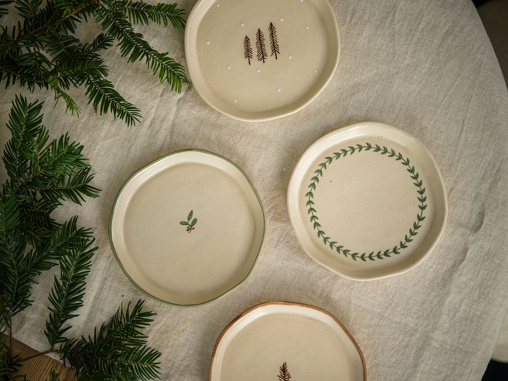 Hand Painted Snack Plate - 3 designs