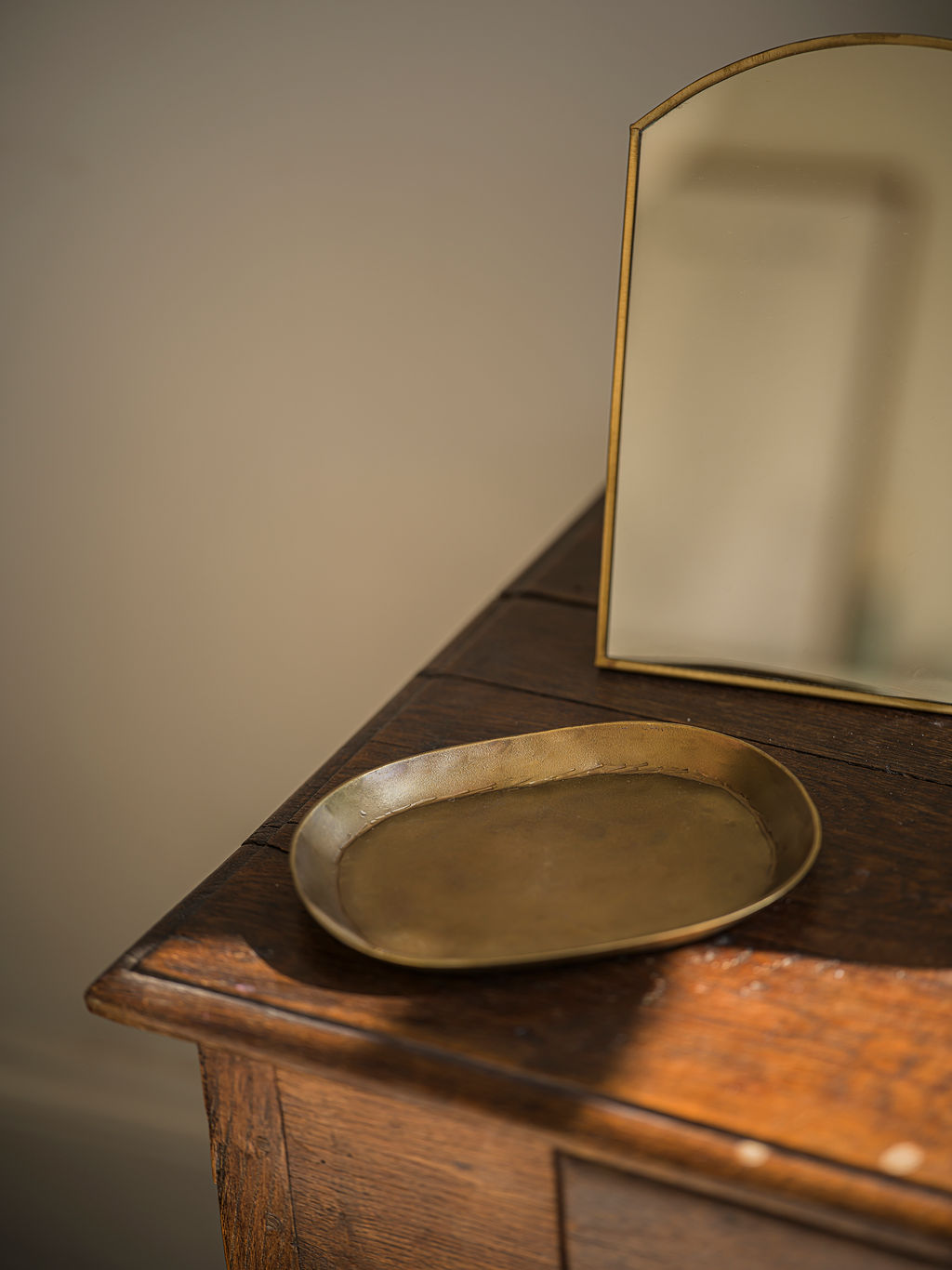 Antique Brass Trays - Set of 3