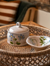 Round detailed Rattan Trays - 3 sizes