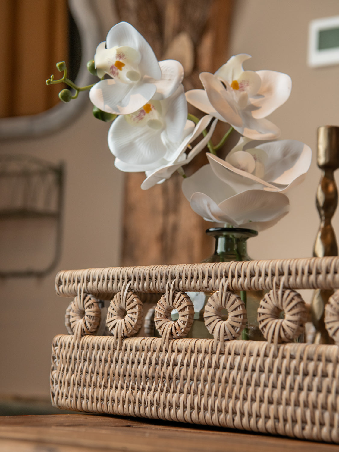 RATTAN RECTANGLE TRAYS - 2 sizes