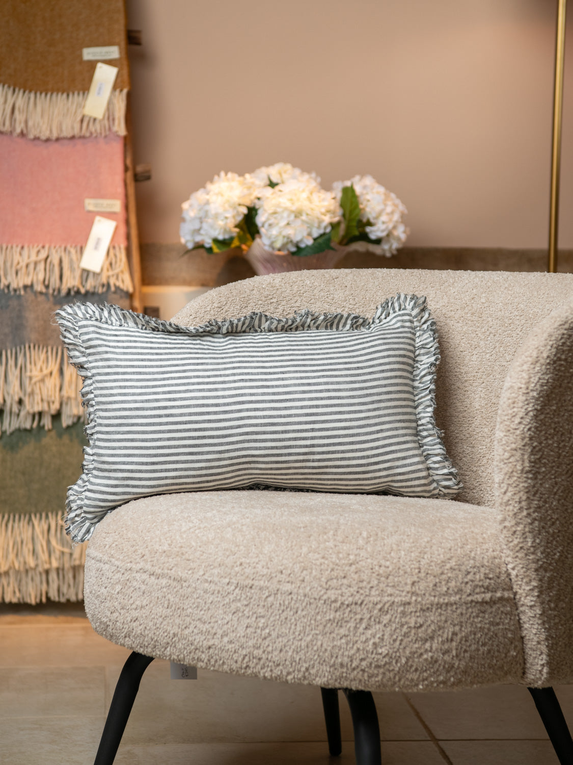 Linen charcoal 30x50cm