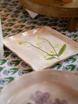 Stoneware Square Side Plate - Meadow