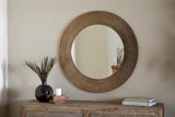 NKUKU - Moto Round Mirror - Antique Brass
