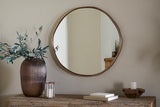 NKUKU - Mchanga Organic Shape Mirror - Antique Brass