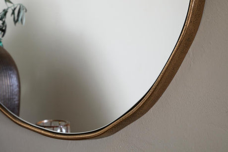 NKUKU - Mchanga Organic Shape Mirror - Antique Brass