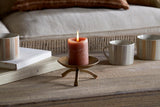 Kalik Candle Holder - Antique Brass - NKUKU