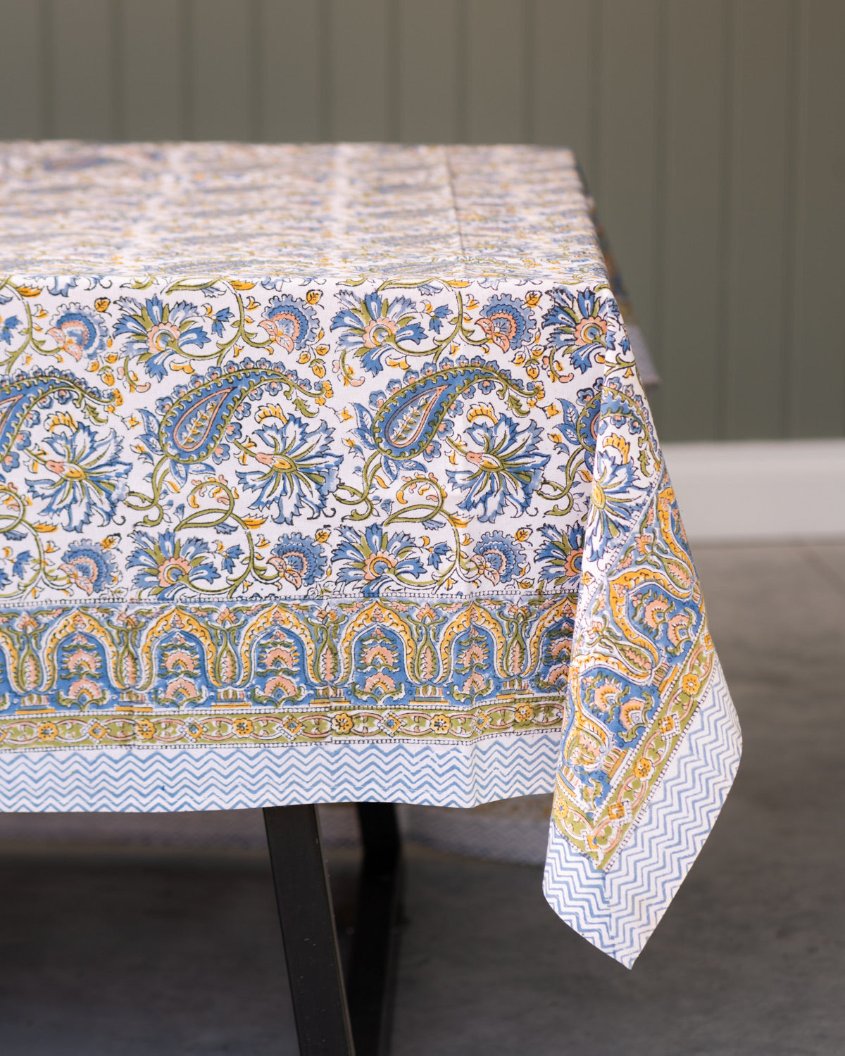 Lilli Cotton Hand Block Printed Tablecloth