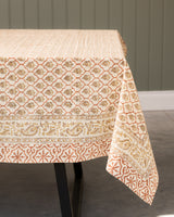 Della Cotton Hand Block Printed Tablecloth