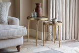 NKUKU - Rohia Cast Metal Table - Brass - Small/Large